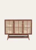 Buffet with Grooved Design 120 x 90 cm