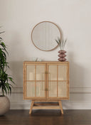 Buffet Table with Cane Work 80 x 90 cm