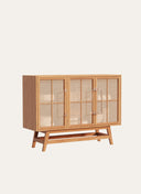 Buffet with Grooved Design 120 x 90 cm