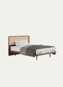 PERA BED WITH CANE HEADBOARD - 120 CM