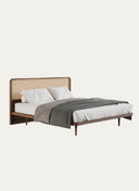 PERA BED WITH CANE HEADBOARD - 180 CM