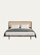 PERA BED WITH CANE HEADBOARD - 200 CM