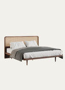 PERA BED WITH CANE HEADBOARD - 200 CM
