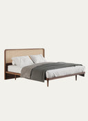 PERA BED WITH CANE HEADBOARD - 200 CM